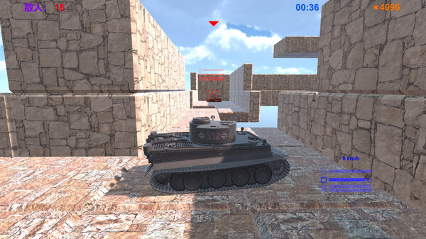 Screenshot z 坦克英雄 TankHero