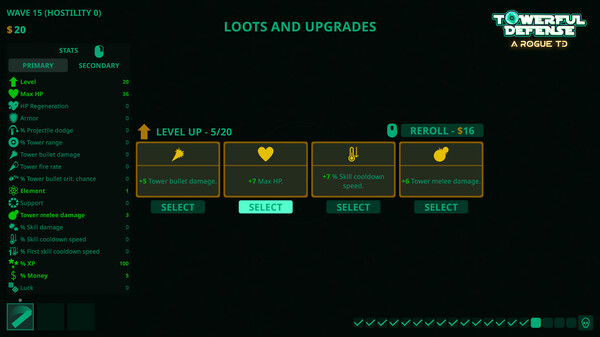 Screenshot z Towerful Defense: A Rogue TD Screenshot z Towerful Defense: A Rogue TD