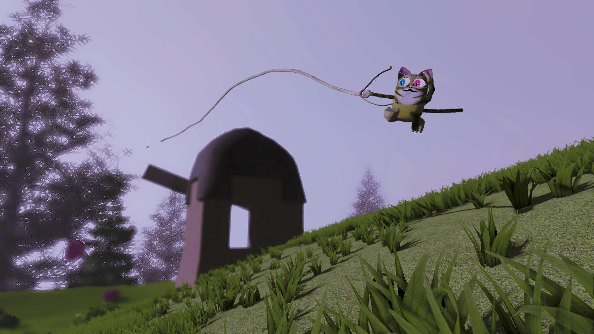 Floppy Cat Bow Golf! screenshot #2