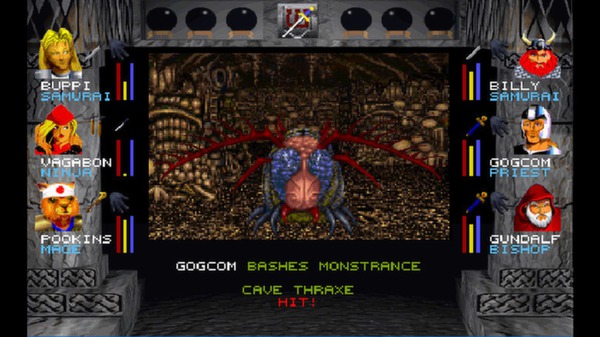 Screenshot z Wizardry 7: Crusaders of the Dark Savant