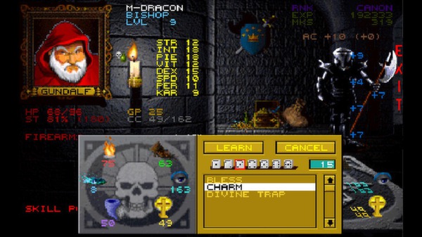 Screenshot z Wizardry 7: Crusaders of the Dark Savant