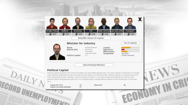 Screenshot z Democracy 3