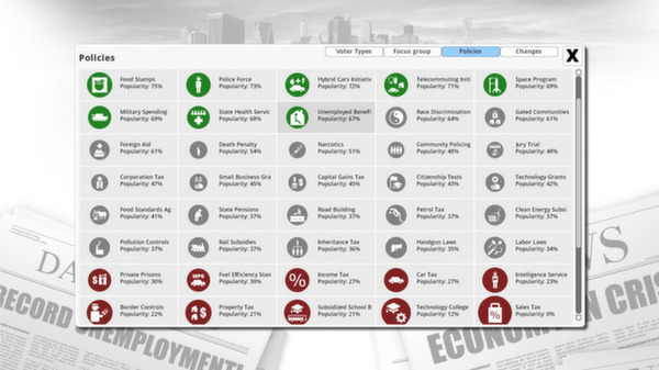 Screenshot z Democracy 3
