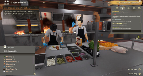 Screenshot of Cooking Simulator 2: Better Together gameplay showing in-action mechanics