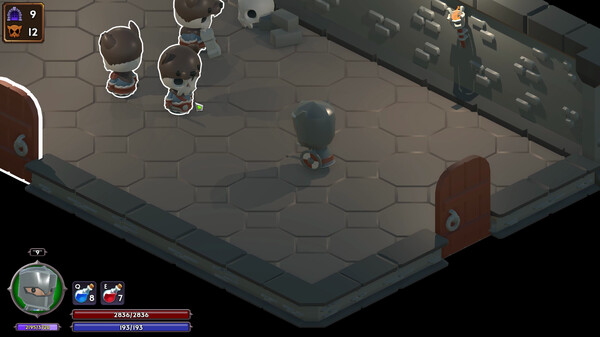 Screenshot of Doors & Loot gameplay showing in-action mechanics