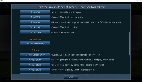 Pro Strategy Football 2024.