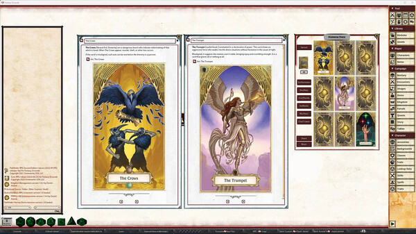 Fantasy Grounds - Pathfinder 2 RPG - Harrow Deck