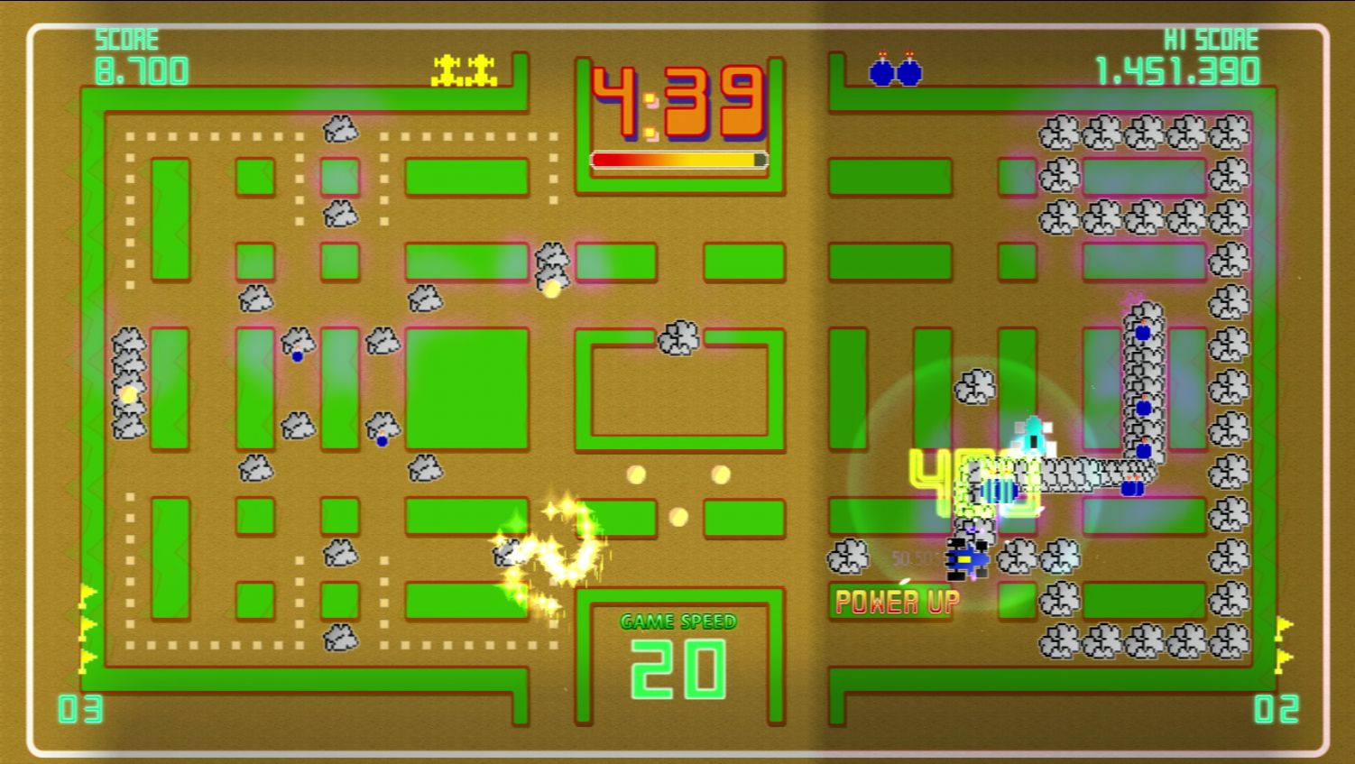 Pac-Man Championship Edition DX+: Rally-X Skin Featured Screenshot #1