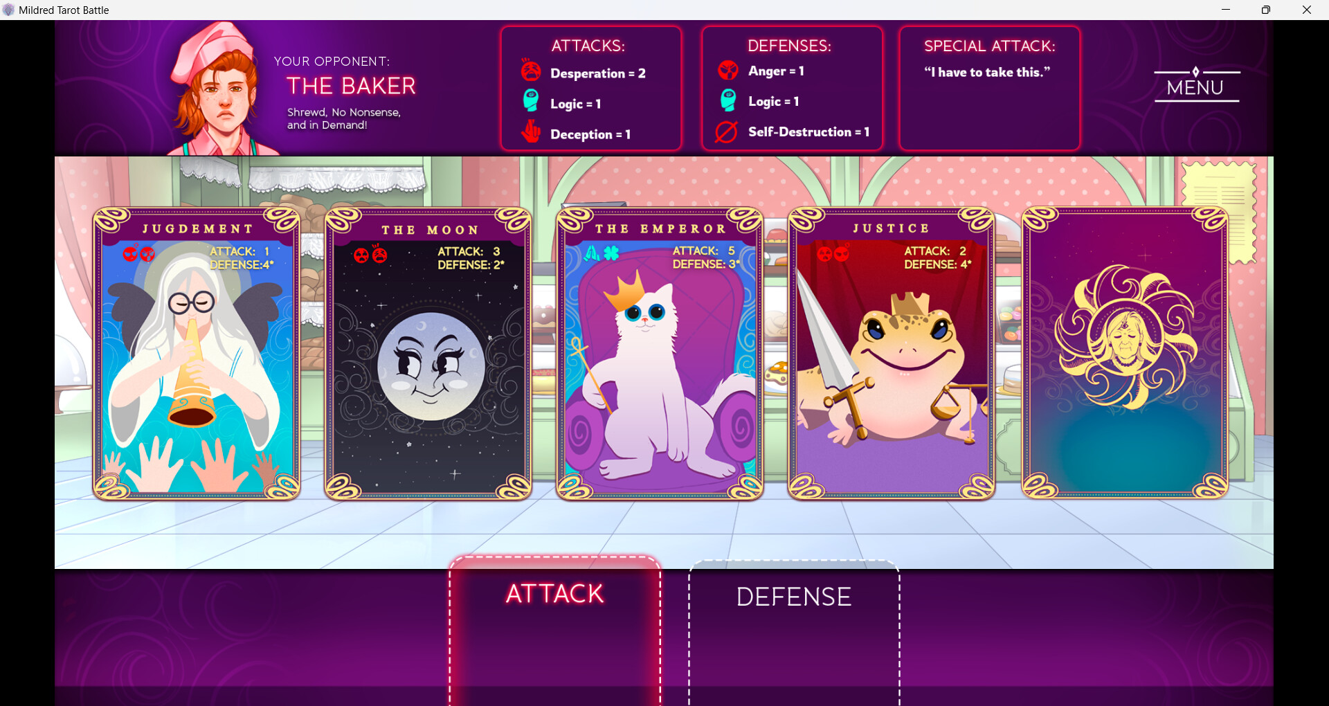 Mildred's Tarot Battle screenshot #8