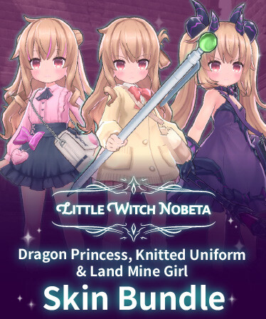 Little Witch Nobeta - Dragon Princess, Knitted Uniform &amp; Land Mine Girl Skin Bundle