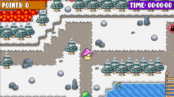 Screenshot of MamaShroom gameplay showing in-action mechanics