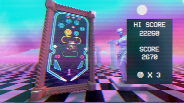 Vaporwave Pinball game for windows Pc 1
