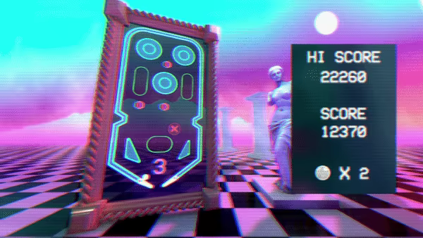 Vaporwave Pinball video 6