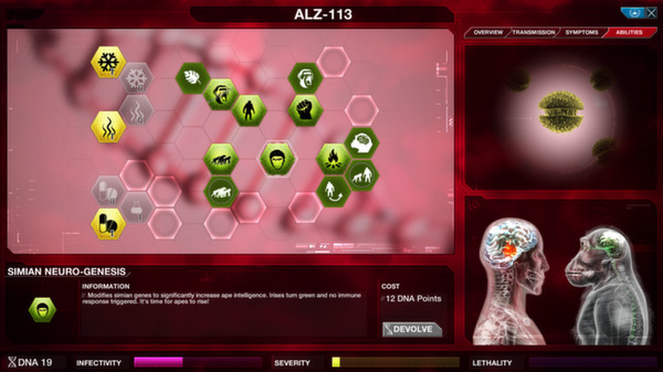 Screenshot z Plague Inc: Evolved