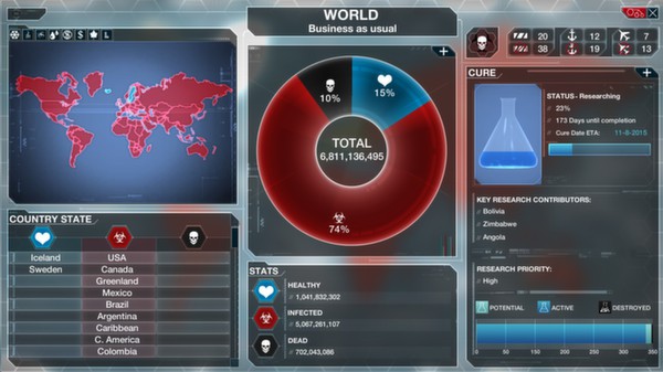 Screenshot z Plague Inc: Evolved