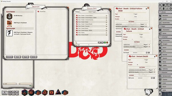 Fantasy Grounds - D&D Player's Handbook - Syrinscape Sound Link Pack