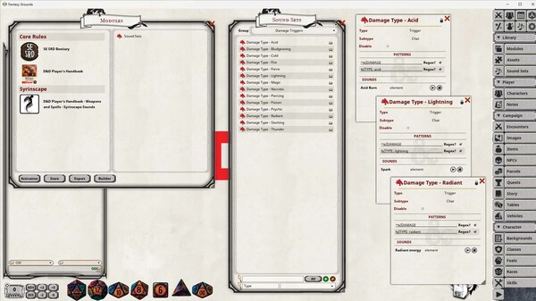 Fantasy Grounds - D&D Player's Handbook - Syrinscape Sound Link Pack