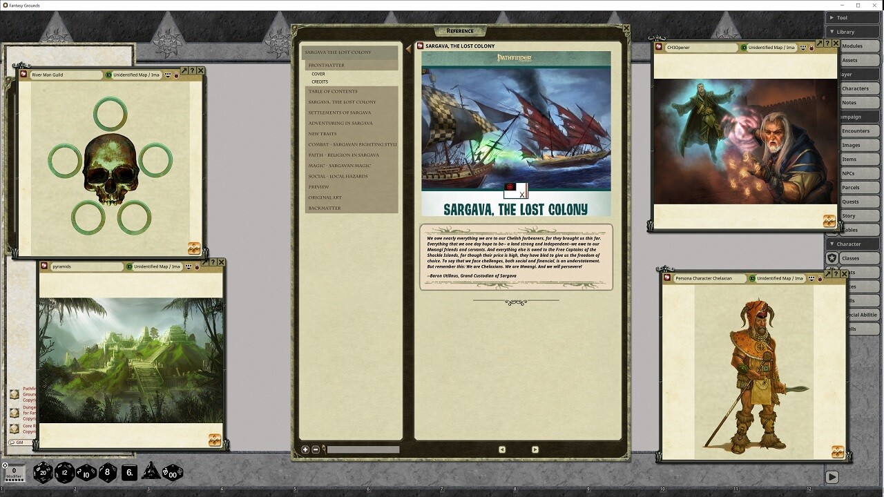 Fantasy Grounds - Pathfinder RPG - Pathfinder Companion: Sargava the Lost Colony Featured Screenshot #1