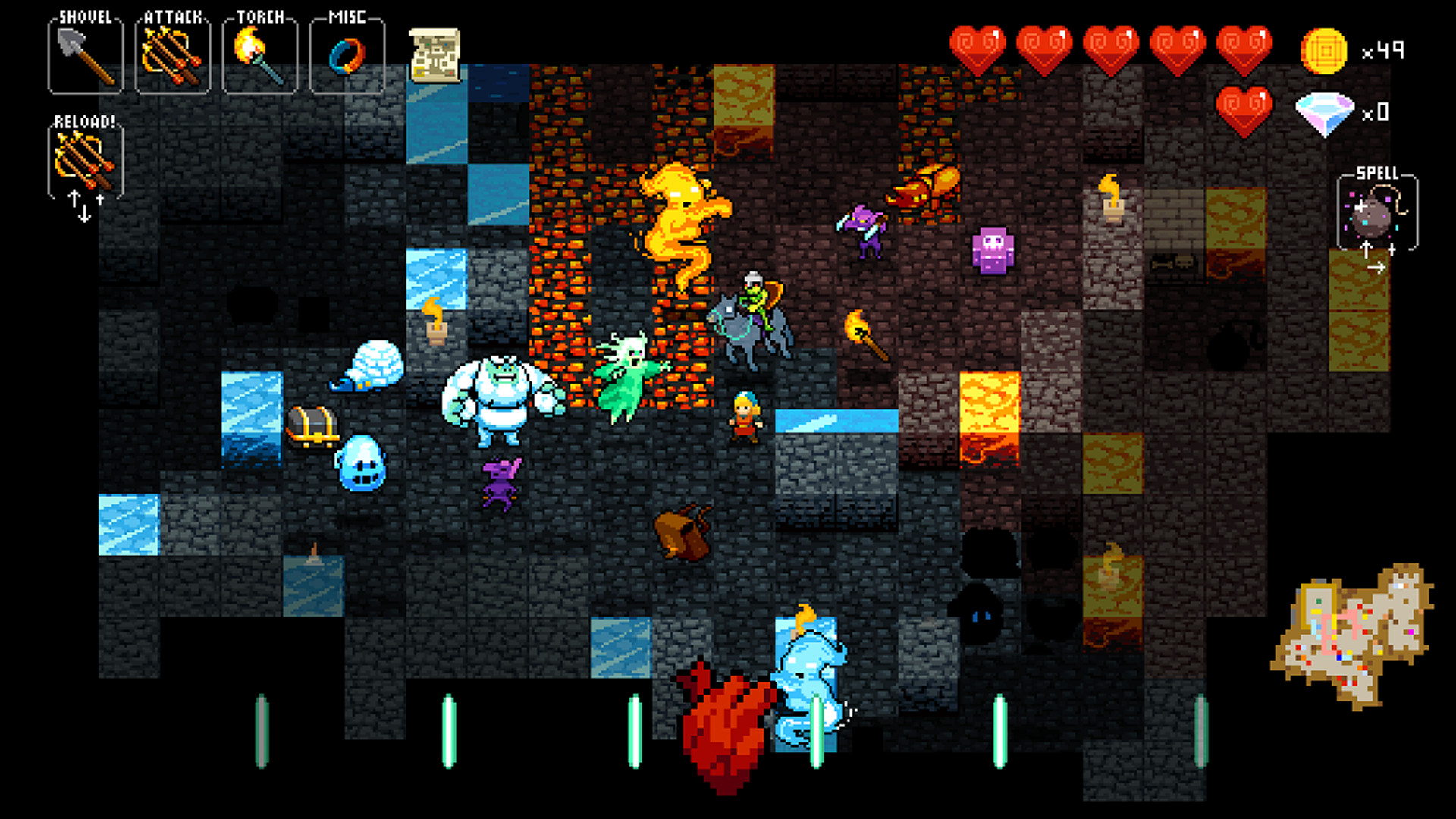 screenshot of Crypt of the NecroDancer 4