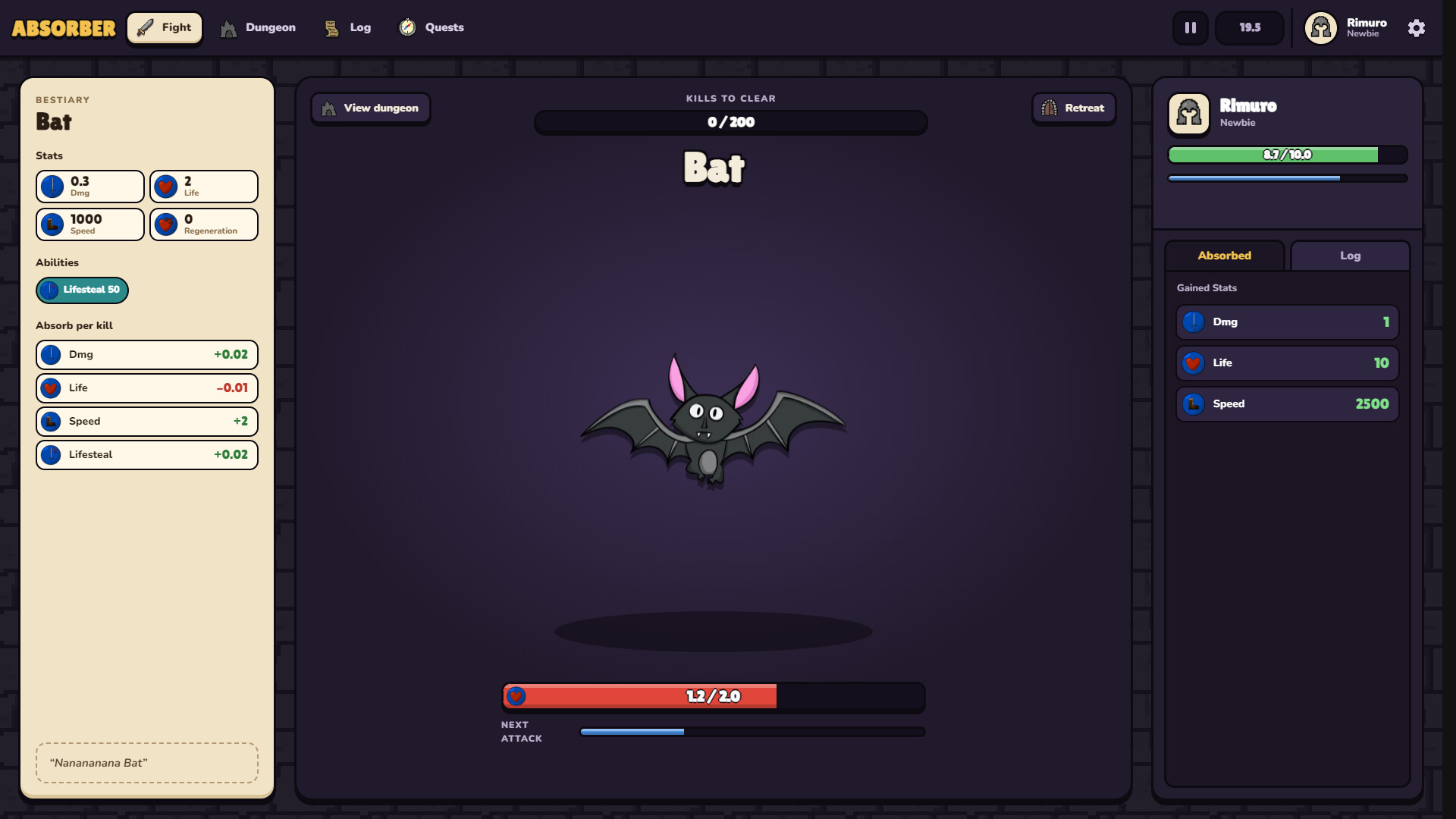 Absorber screenshot 1