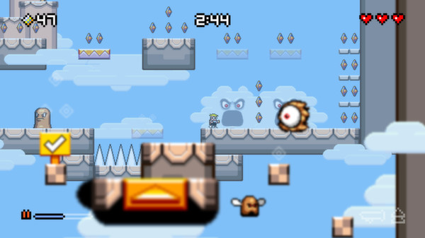 Screenshot z Mutant Mudds Deluxe