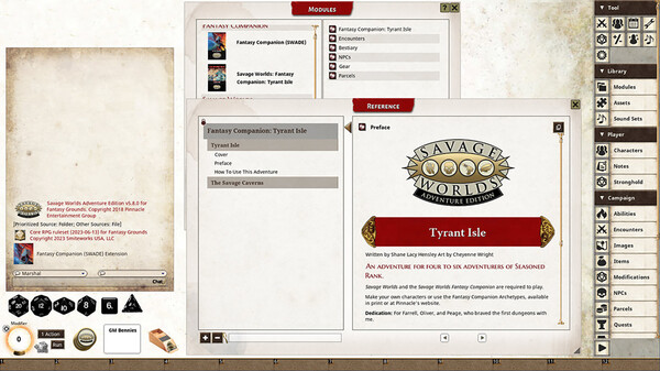 Fantasy Grounds - The Savage Caverns of Tyrant Isle Fantasy Adventure