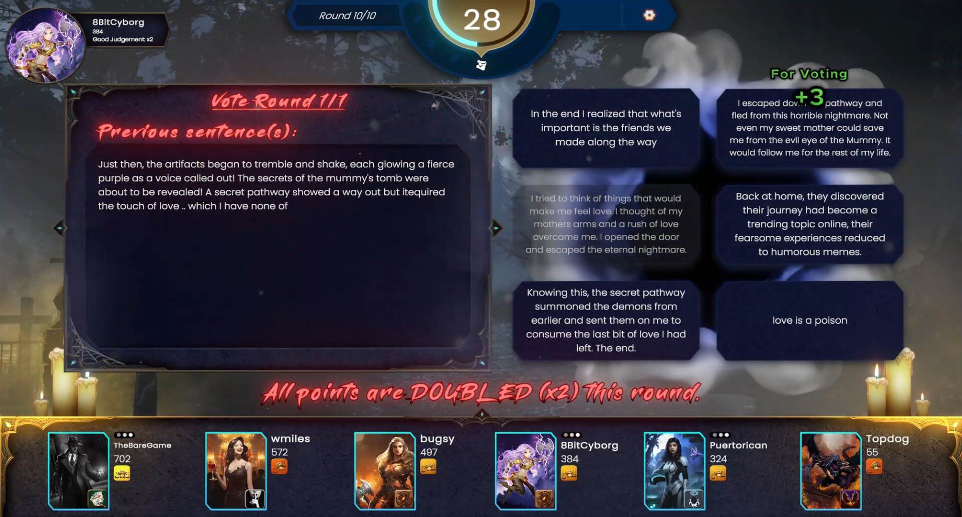 screenshot of Write Warz 3