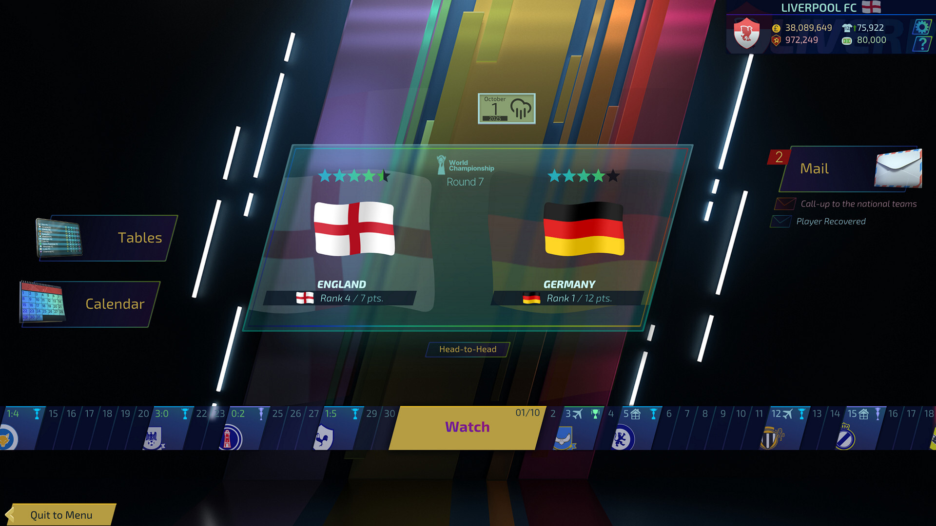 Football, Tactics & Glory 2 screenshot #1