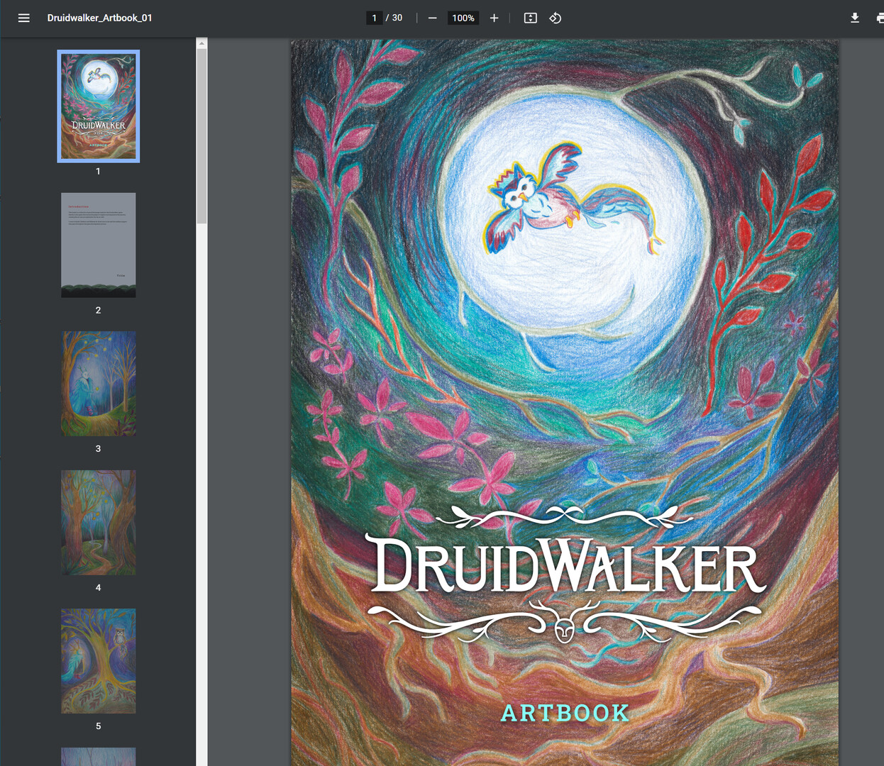 Druidwalker - Artbook Featured Screenshot #1