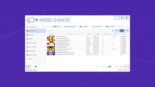 Screenshot z Noise-o-matic Screenshot z Noise-o-matic