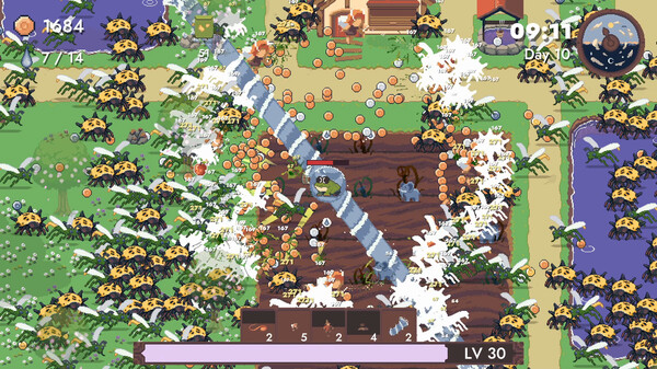 Screenshot of Pesticide Not Required gameplay showing in-action mechanics