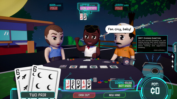 Cosmo Cheats at Poker.