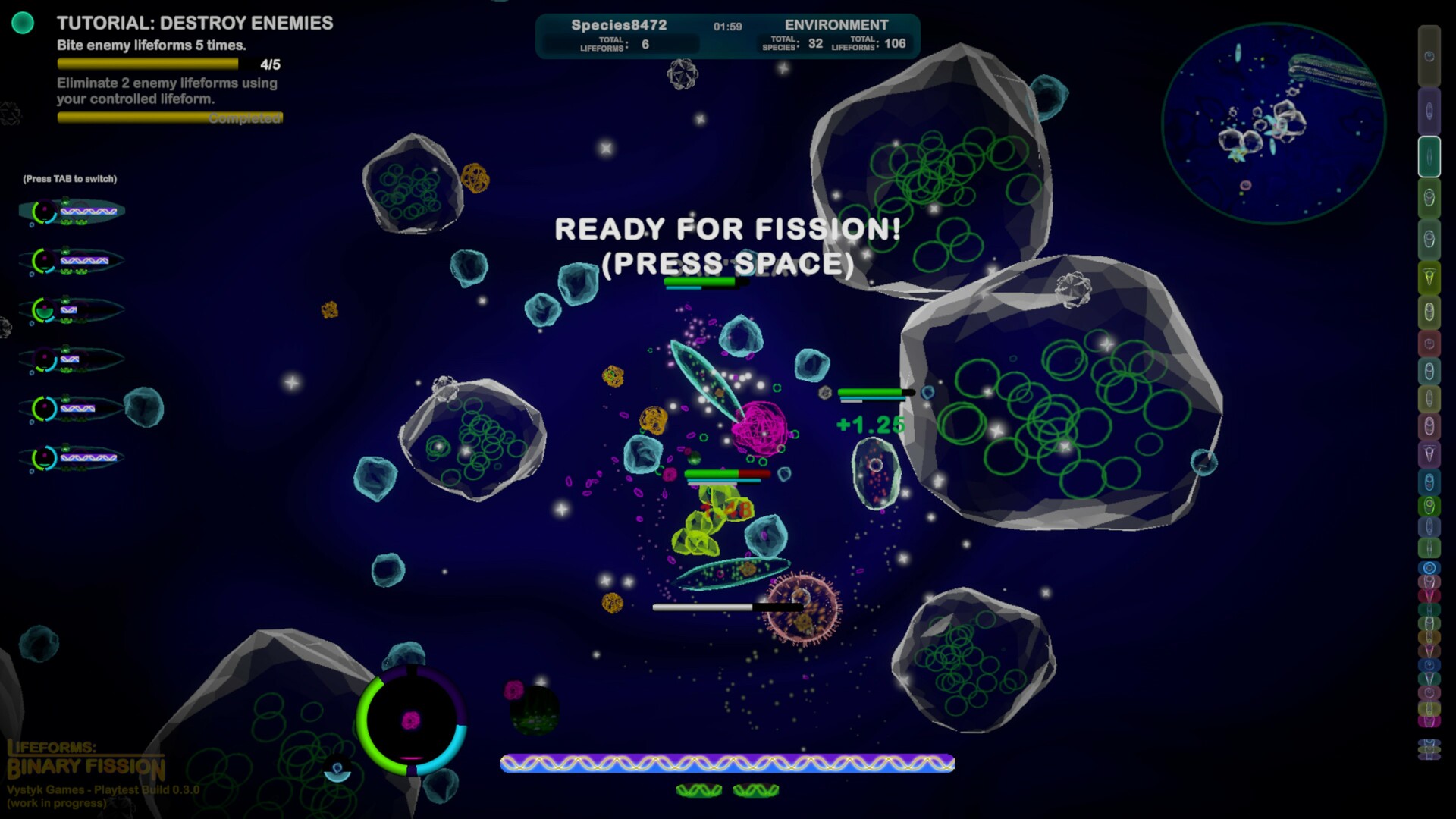 #1. Lifeforms: Binary Fission (Steam) 由: Vystyk Games