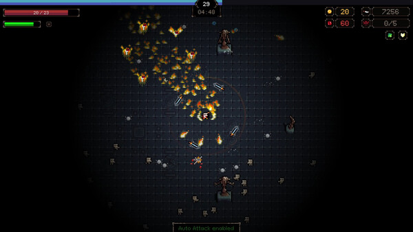 Screenshot of Power Fantasy gameplay showing in-action mechanics