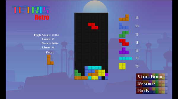 Tetris-Retro screenshot 3