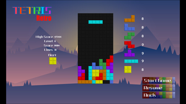Tetris-Retro screenshot 5
