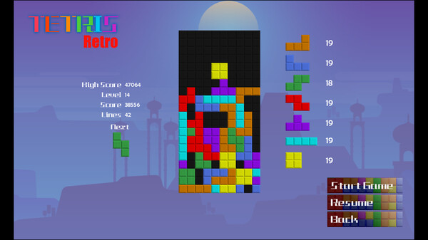 Tetris-Retro screenshot 6