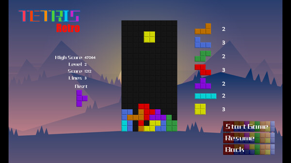 Tetris-Retro screenshot 4