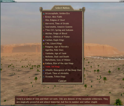 Screenshot z Dominions 3