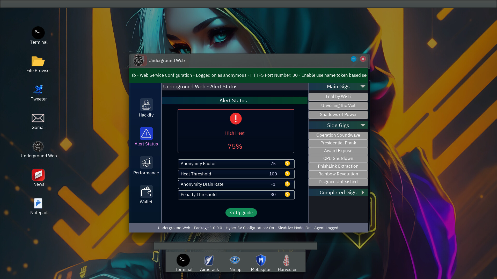 Anonymous Hacker Simulator screenshot #2