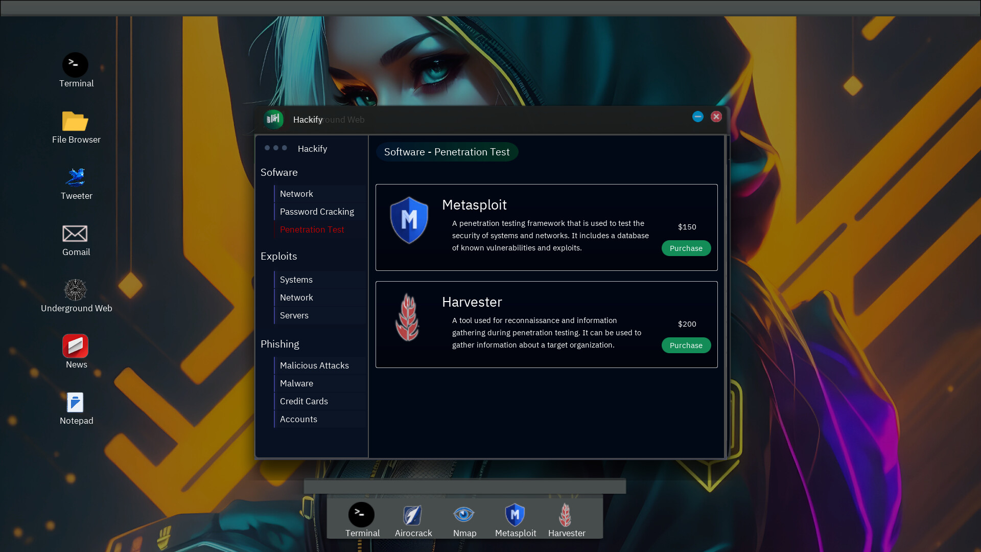 Anonymous Hacker Simulator screenshot #5