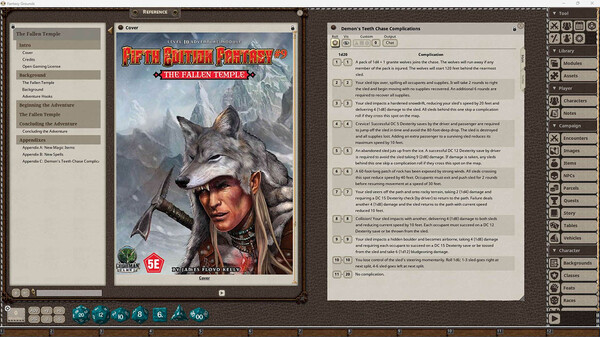 Fantasy Grounds - Fifth Edition Fantasy #9: The Fallen Temple