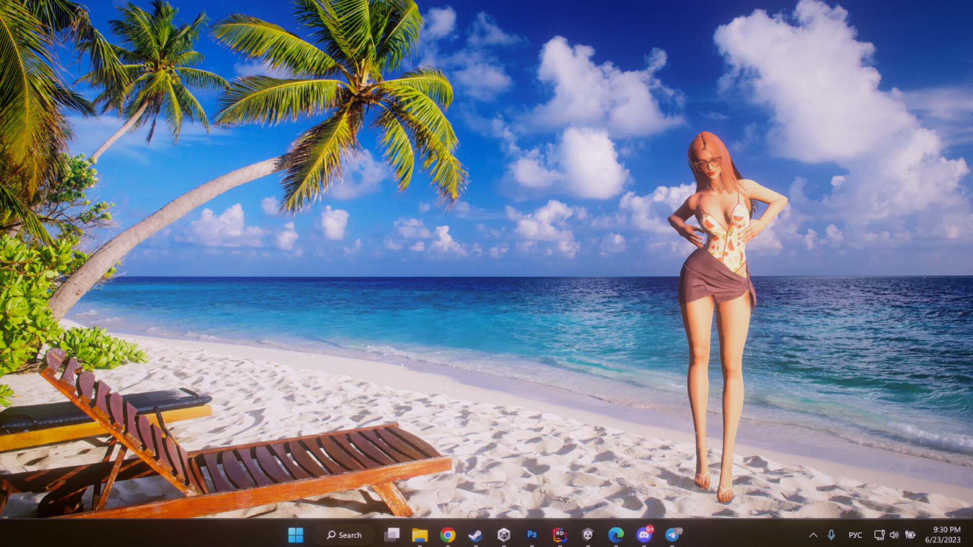 Desktop Beach Girls screenshot #4