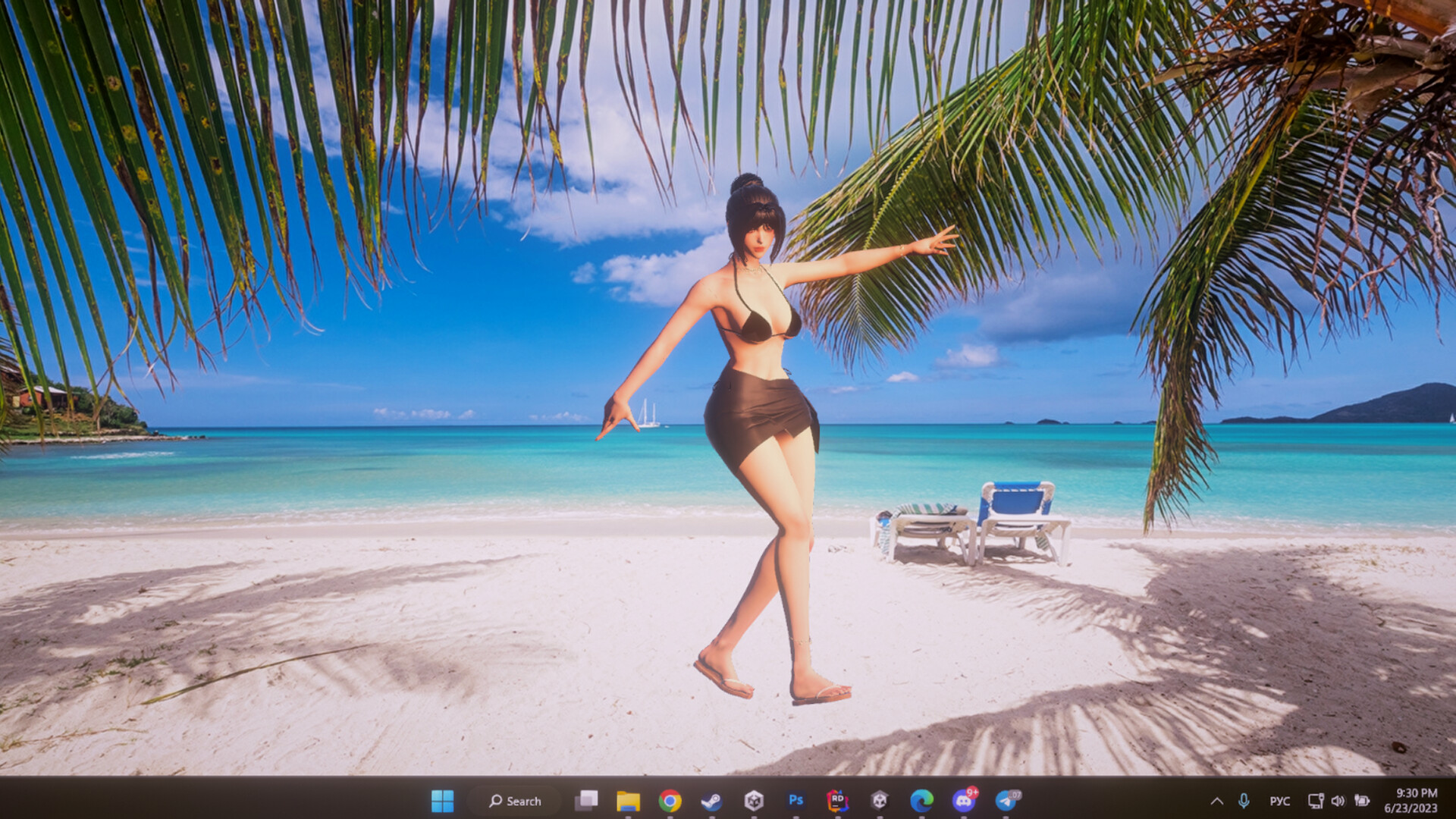 Desktop Beach Girls screenshot 1
