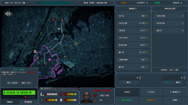 Screenshot 4 of PUSHER - Drug Tycoon - final gameplay screenshot