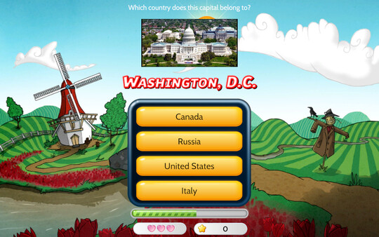 Capitals Quizzer - Countries Mode screenshot 1