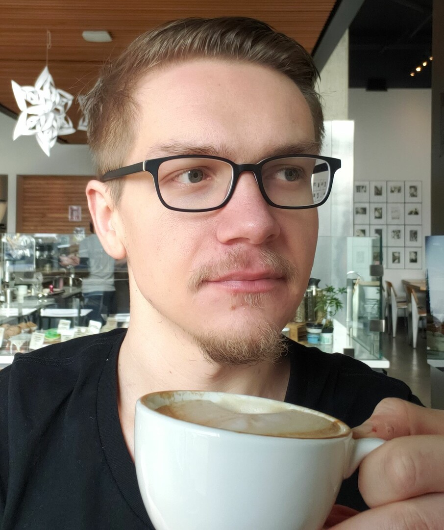 Leaf Blower Man - Developer Drinking Coffee Very-Fungible Token (VFT) Featured Screenshot #1