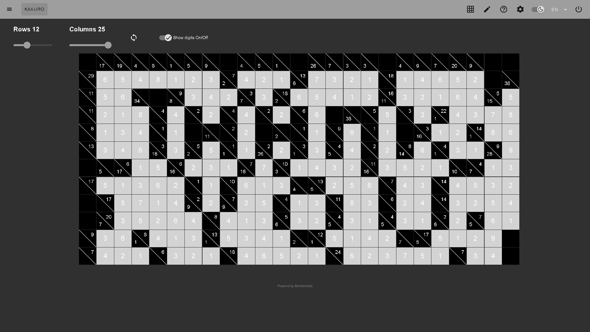 Kakuro: developer support package Featured Screenshot #1