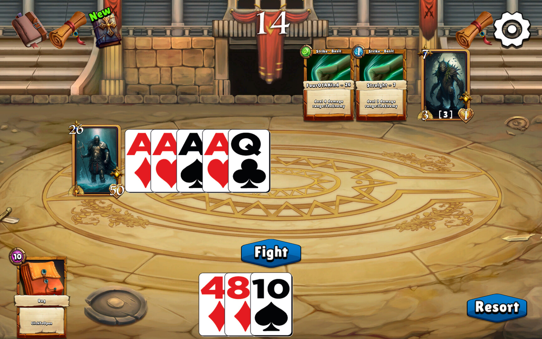 13 Playing Cards Of Demon screenshot #3