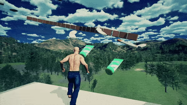 Bald Man Climbs Up video 1